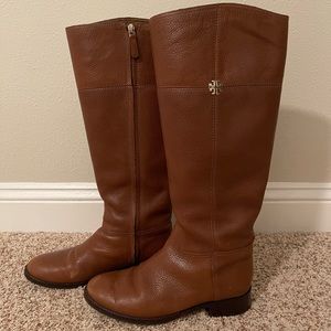 Tory Burch Brown Leather Riding Boots 9M